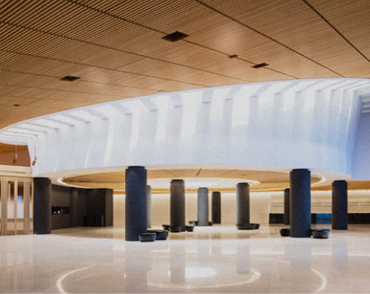The main lobby of the Samsung Leeum Museum of Art, which opened in October 2004.